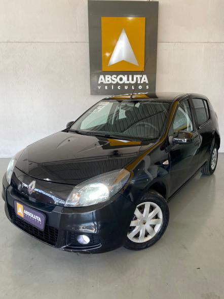 RENAULT SANDERO EXPRESSION HI-FLEX 1.6 8V 5P PRETO 2014 1.6 GASOLINA