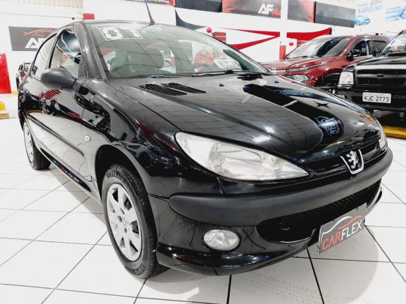 PEUGEOT 206 PRESENCE 1.4 1.4 FLEX 8V 5P PRETO 2007 1.4 FLEX