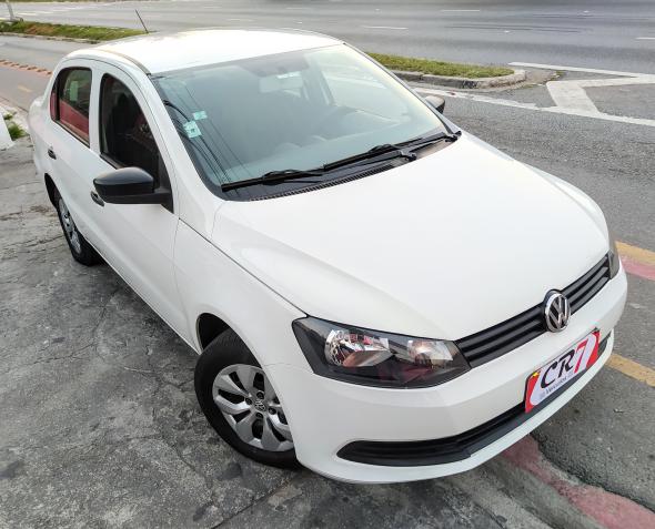 VOLKSWAGEN VOYAGE TRENDLINE 1.6 T.FLEX 8V 4P BRANCO 2015 1.6 FLEX E GAS NATURAL