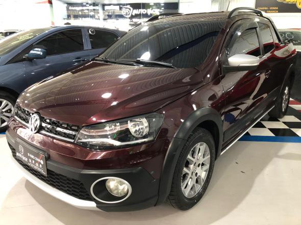 VOLKSWAGEN SAVEIRO CROSS 1.6 T.FLEX 16V CD VERMELHO 2015 1.6 GASOLINA