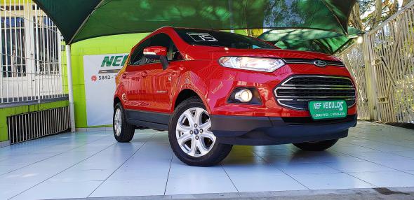 FORD ECOSPORT TITANIUM 1.6 16V FLEX 5P VERMELHO 2015 1.6 FLEX