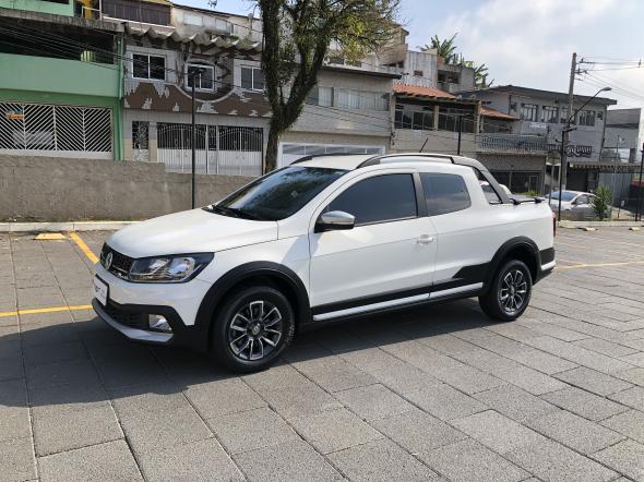 VOLKSWAGEN SAVEIRO CROSS 1.6 T.FLEX 16V CD BRANCO 2017 1.6 GASOLINA