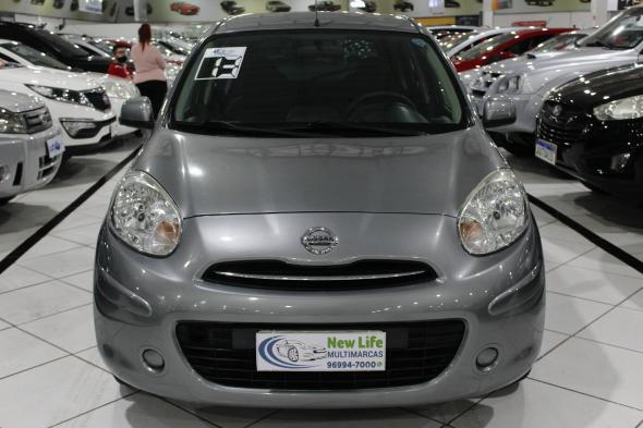NISSAN MARCH S 1.0 16V FLEX FUEL 5P CINZA 2013 1.0 FLEX