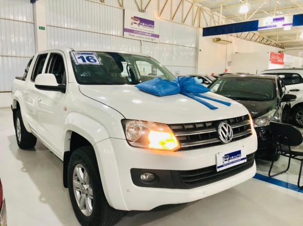 VOLKSWAGEN AMAROK TRENDLINE CD 2.0 TDI 4X4 DIES AUT BRANCO 2016 2.0 GASOLINA