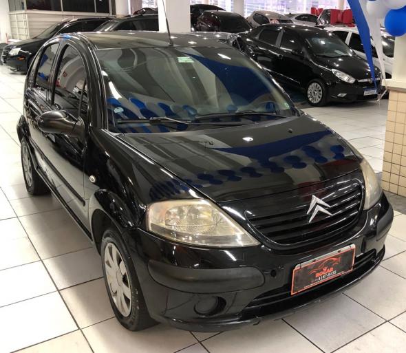 CITROEN C3 GLX 1.4 GLX SONORA 1.4 FLEX 8V 5P PRETO 2008 1.4 FLEX