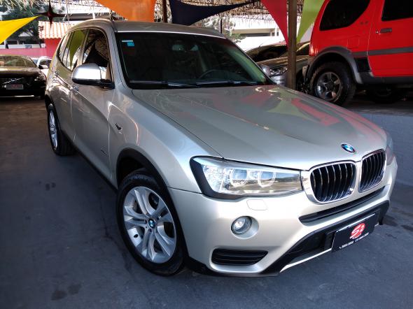 BMW X3 XDRIVE 20I 2.0X-LINE BI-TB FLEX AUT. PRATA 2016 2.0 FLEX