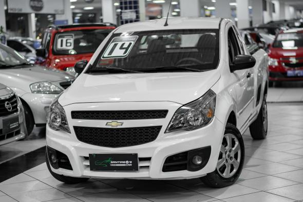 CHEVROLET MONTANA LS 1.4 ECONOFLEX 8V 2P BRANCO 2014 1.4 GASOLINA