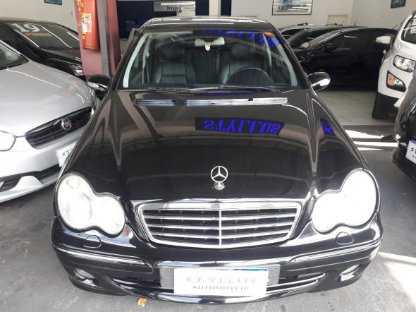 MERCEDES-BENZ C-200 KOMPRESSOR AVANT.1.8 16V AUT PRETO 2006 2.0 GASOLINA
