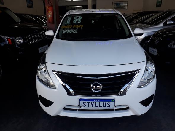 NISSAN VERSA SV 1.6 16V FLEXSTART 4P AUT. BRANCO 2018 1.6 FLEX