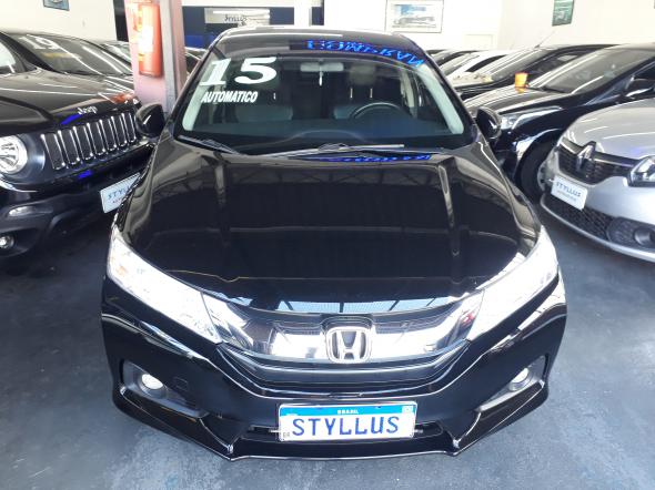 HONDA CITY SEDAN EXL 1.5 FLEX 16V 4P AUT. PRETO 2015 1.5 FLEX