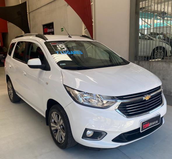 CHEVROLET SPIN LTZ 1.8 8V ECONO.FLEX 5P MEC. BRANCO 2019 1.8 FLEX