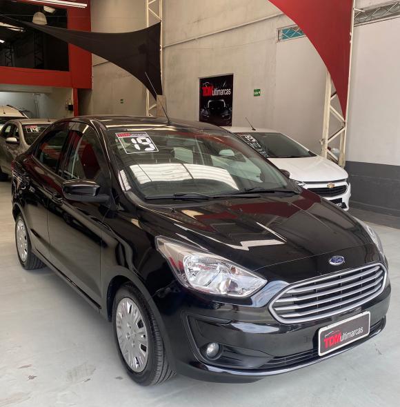 FORD KA 1.5 SEDAN SE PLUS 12V FLEX 4P AUT. PRETO 2019 1.5 FLEX